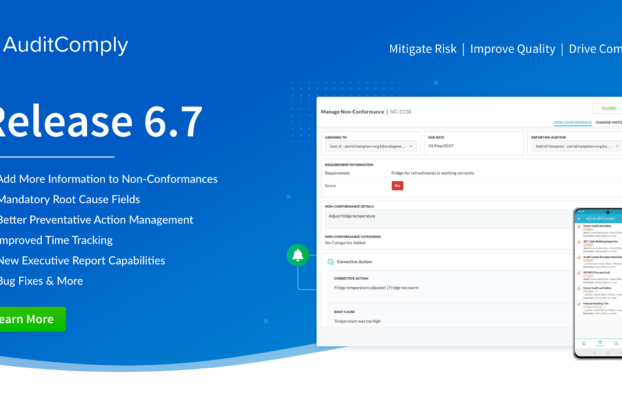 Release 6.7 🔔 – Non-Conformances, Time Tracking, Executive Reports + More