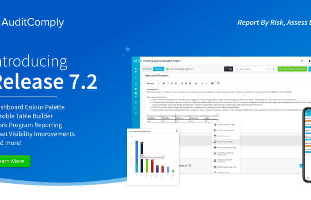 Release 7.2 🔔 – Dashboard Colours, Table Builder, Work Programs & More