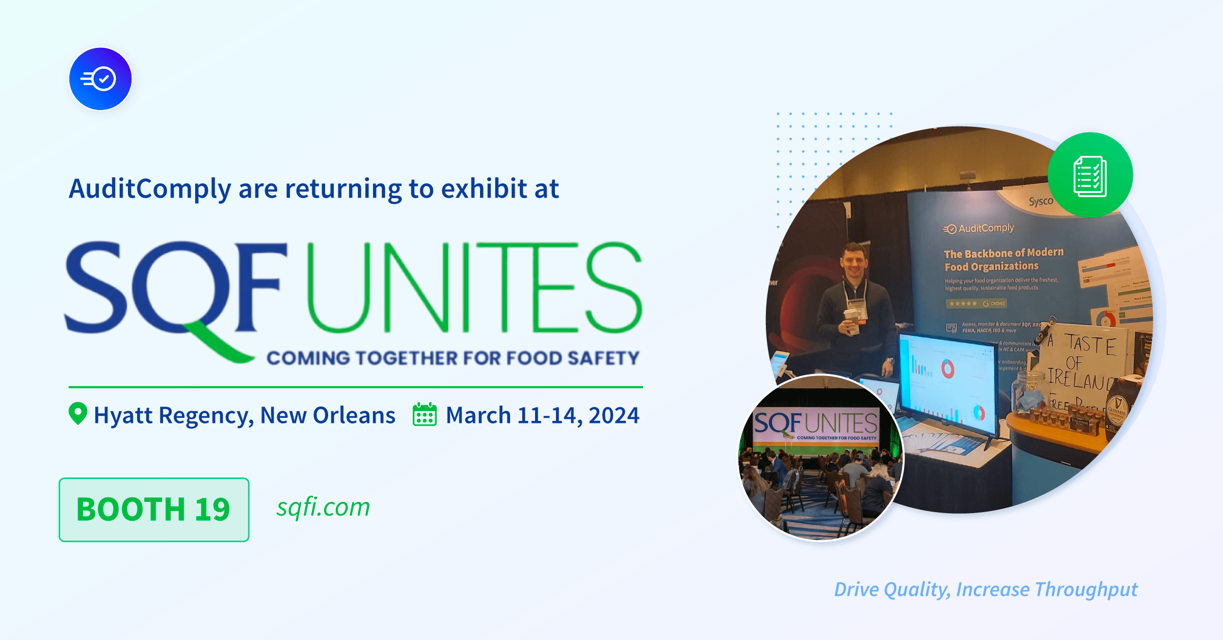 AuditComply Attending SQF Unites 2024