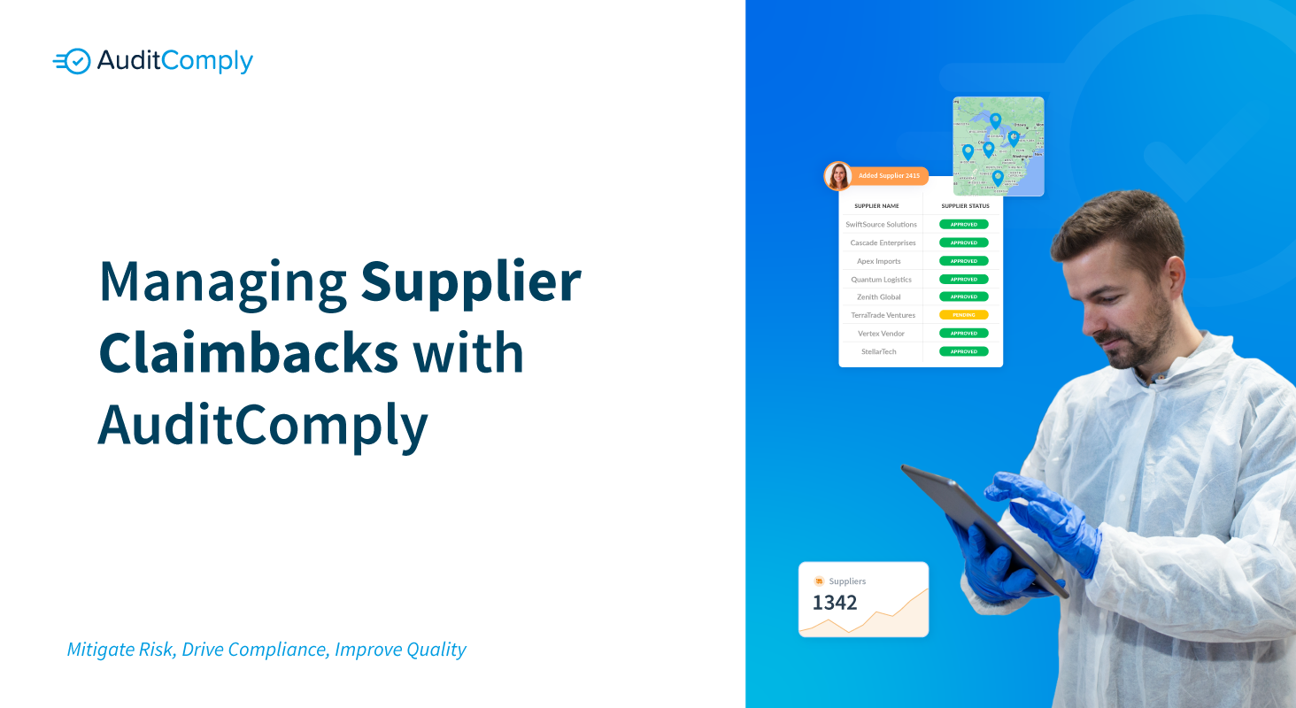 Managing Supplier Claimbacks with AuditComply