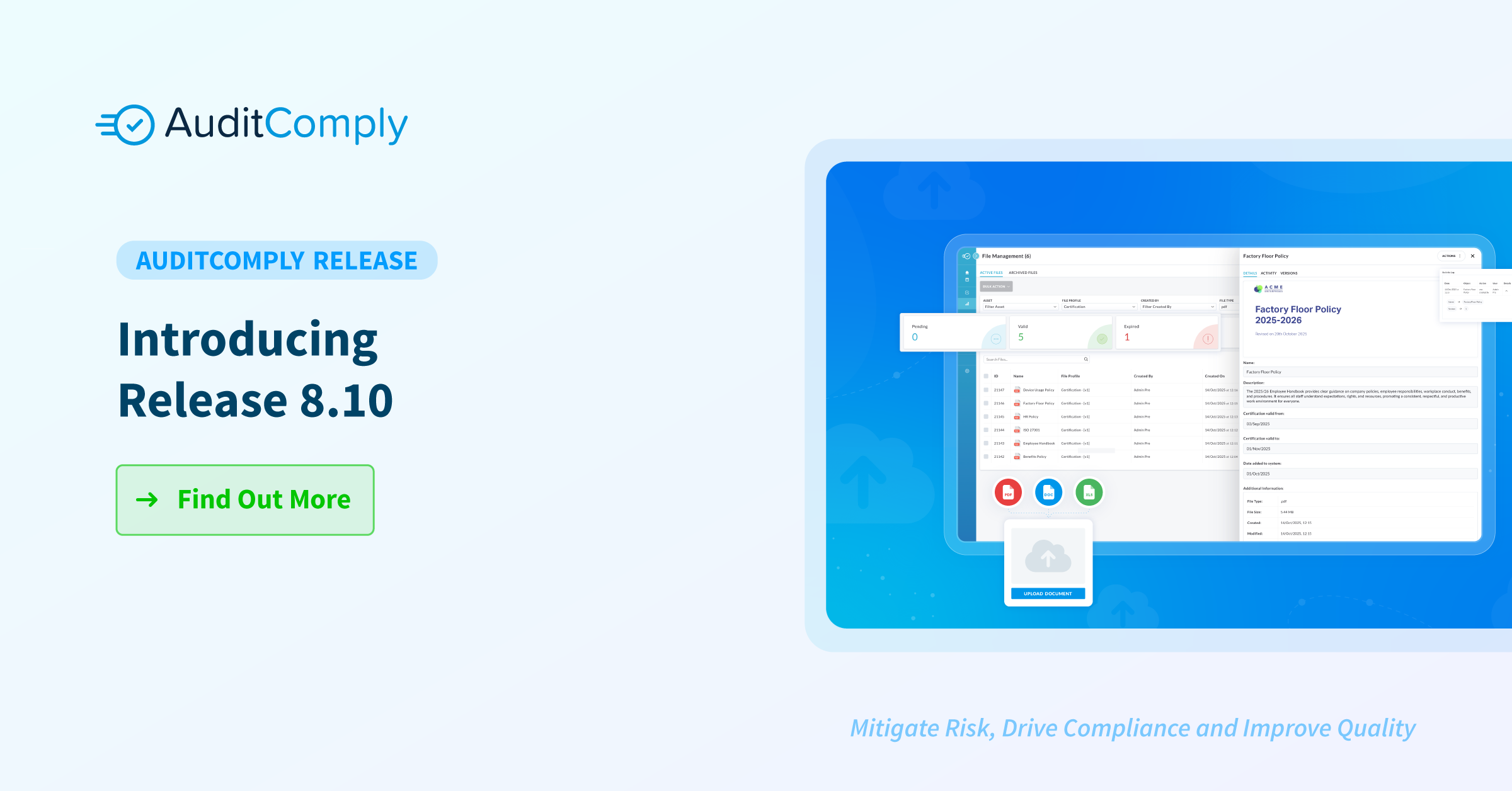 Release 8.10 🔔 – File Management List, Enhanced Permissions & Template Controls